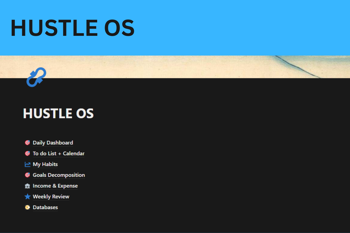 Hustle OS — Notion Productivity System