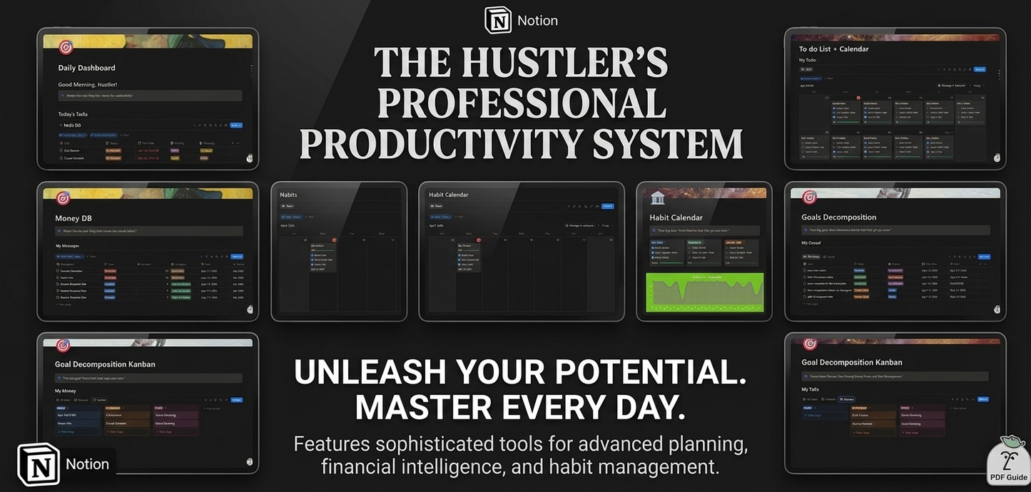 Hustle OS — Notion Productivity System